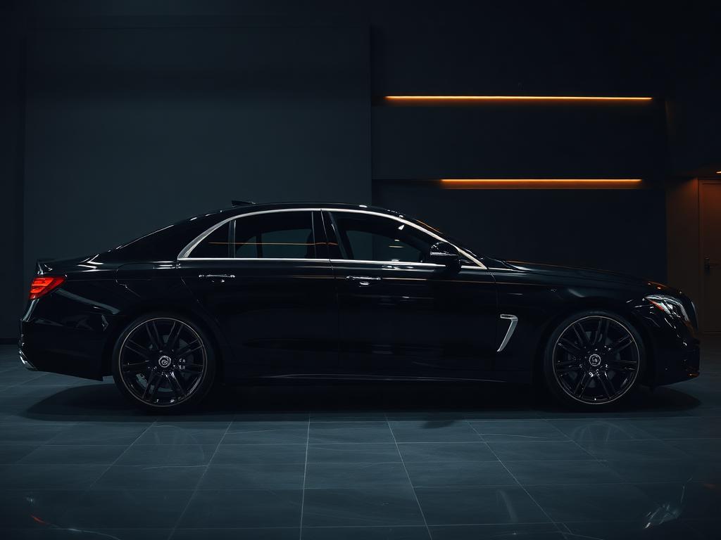Sedan Detail — luxury black vehicle